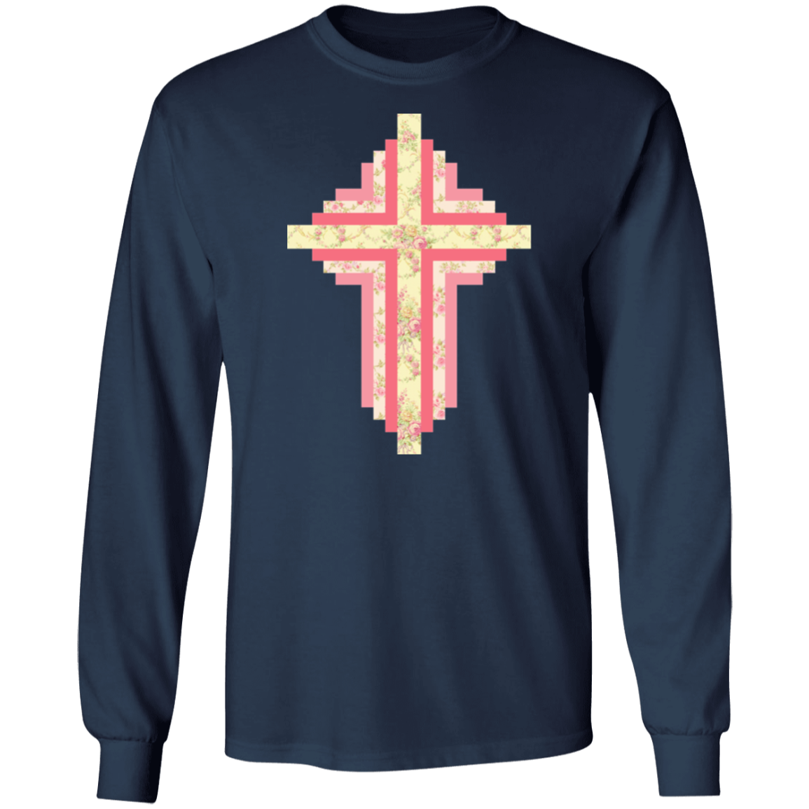 Patchwork Cross LS Ultra Cotton T-Shirt