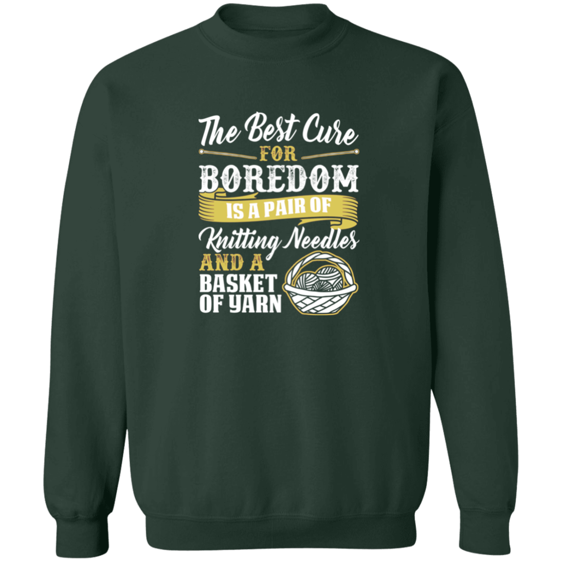 Cure For Boredom - Knitting - gold Sweatshirt