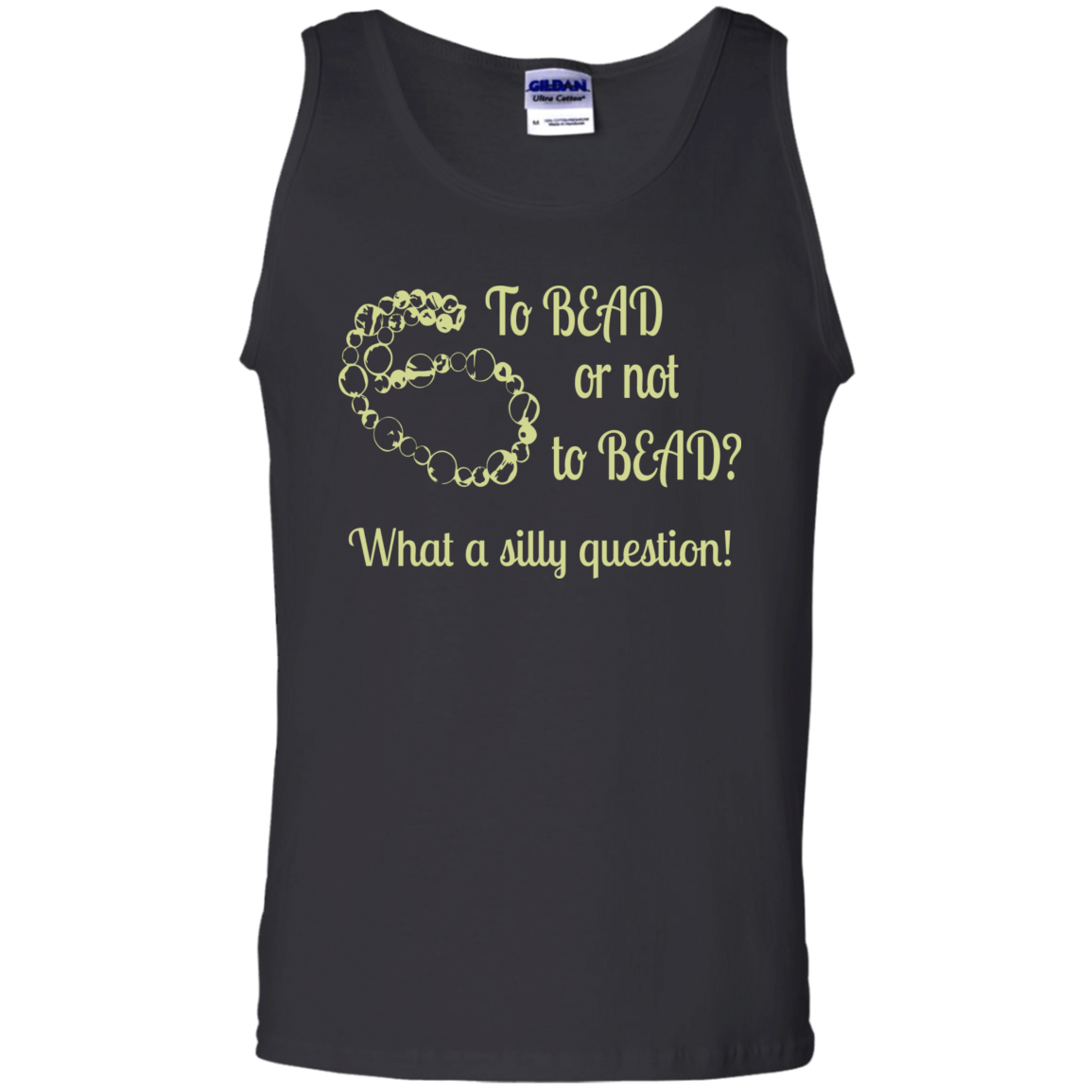To Bead or Not To Bead Tank Top - Crafter4Life - 1