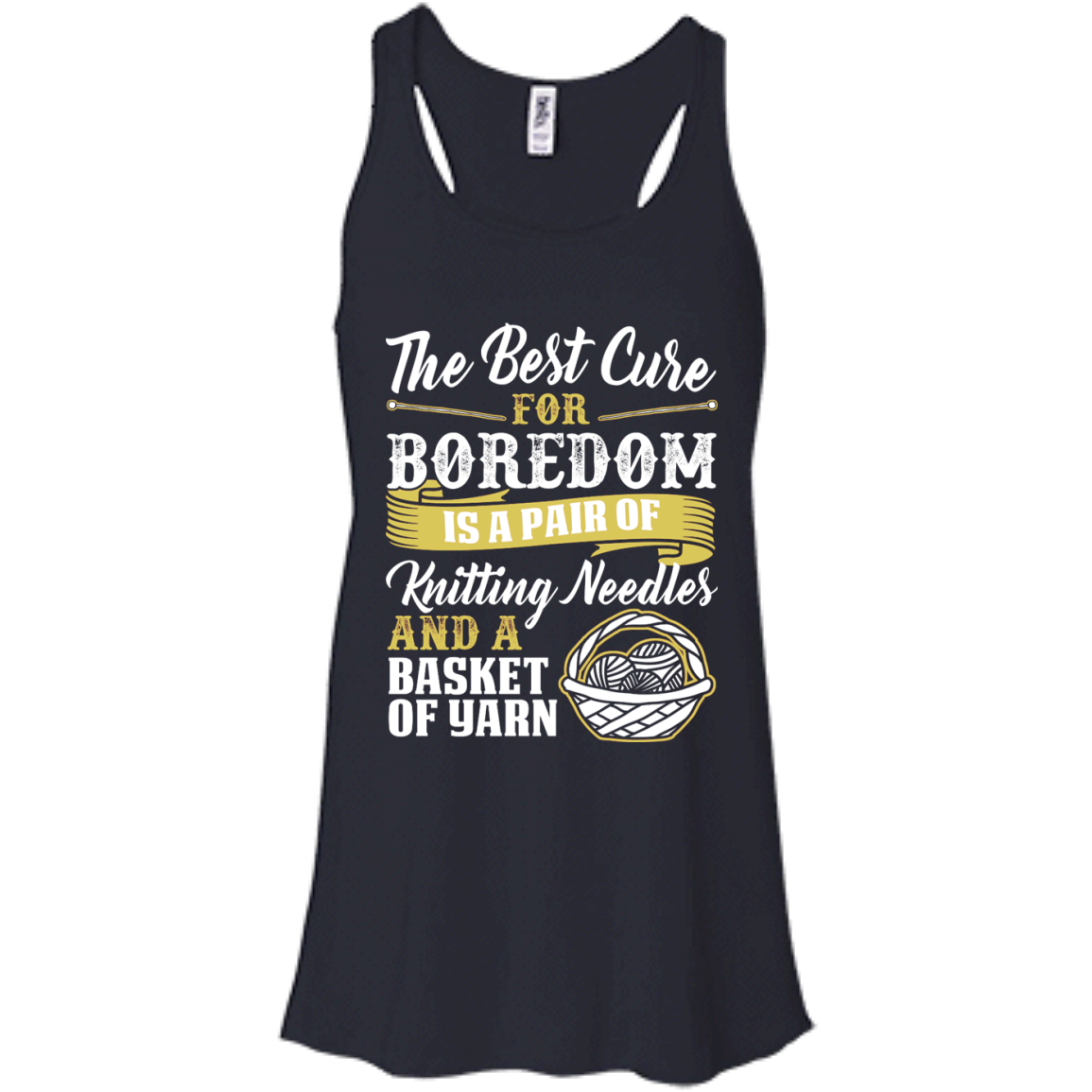 The Best Cure for Boredom is Knitting Flowy Racerback Tank