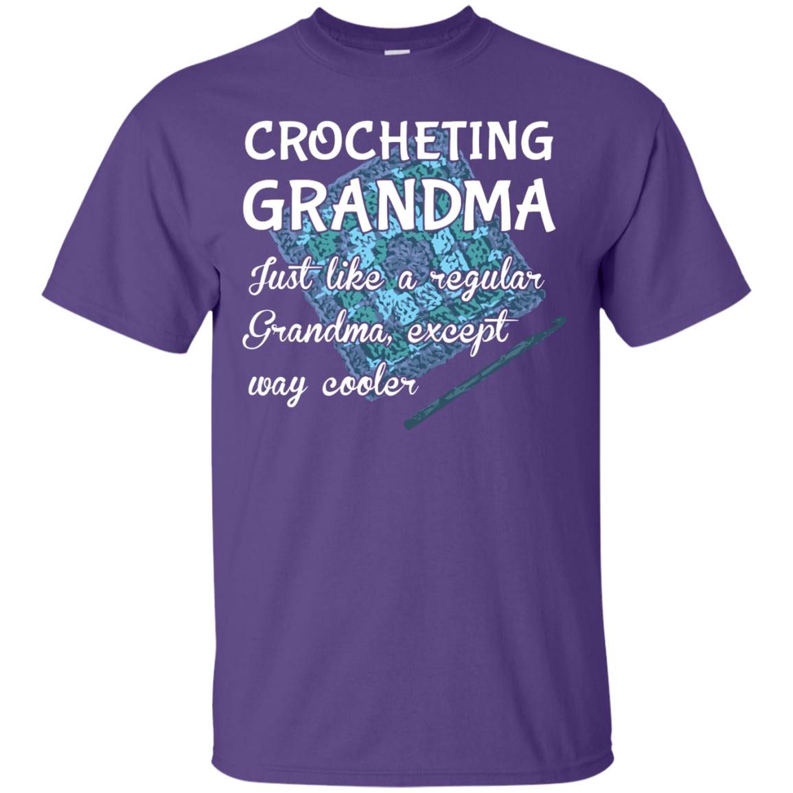 Crocheting Grandma Custom Ultra Cotton T-Shirt