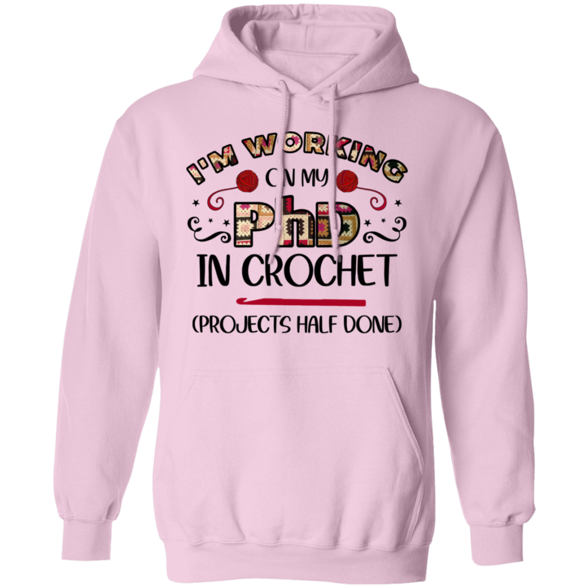 PhD in Crochet Pullover Hoodie