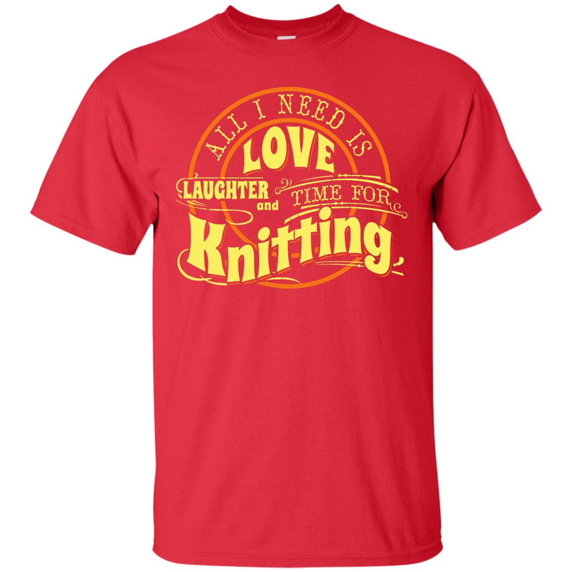 Time for Knitting (yellow) Custom Ultra Cotton T-Shirt - Crafter4Life - 8