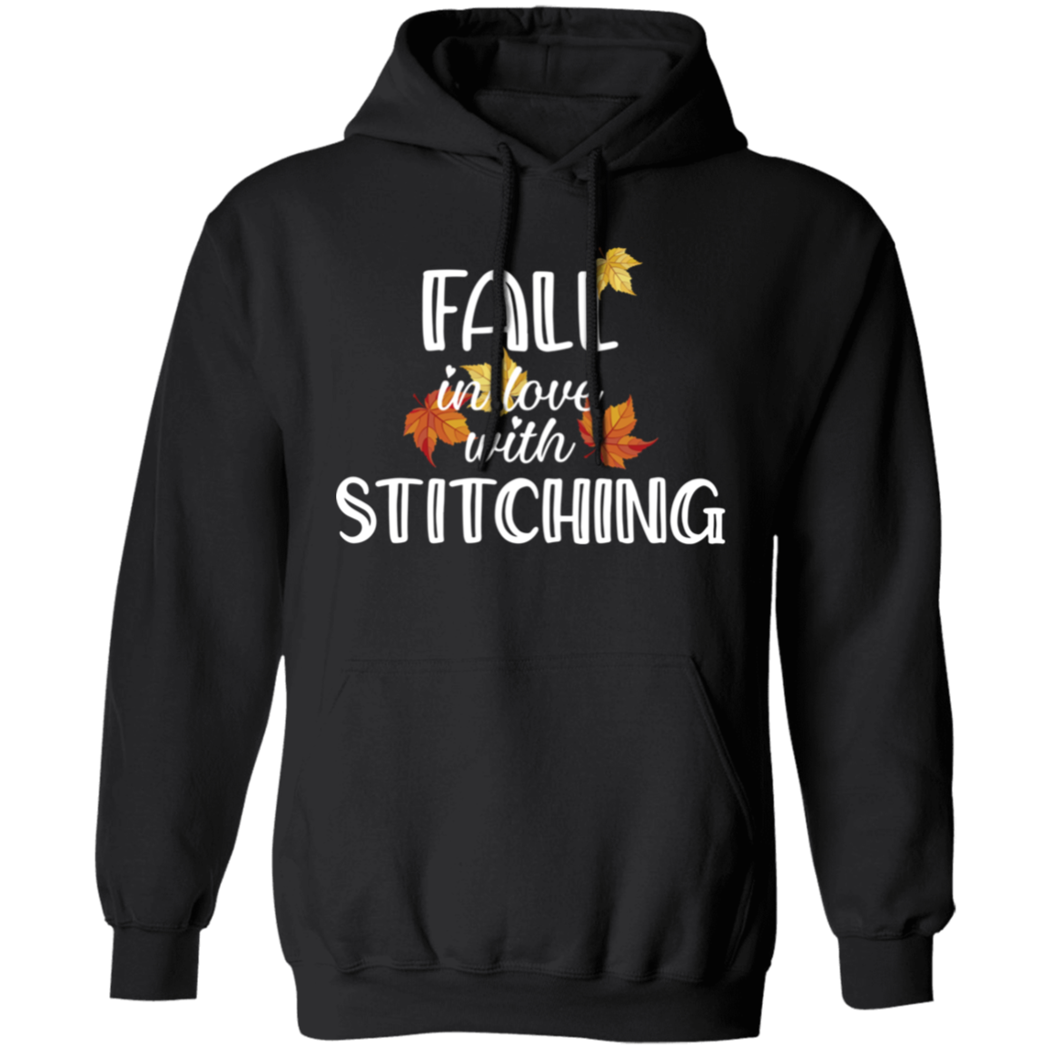 Fall in Love with Stitching Pullover Hoodie