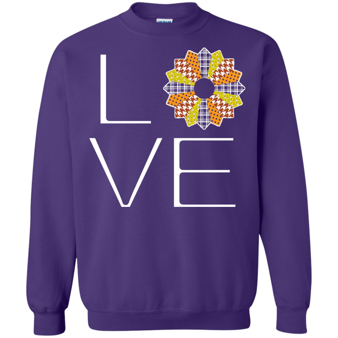 LOVE Quilting (Fall Colors) Crewneck Sweatshirts - Crafter4Life - 9