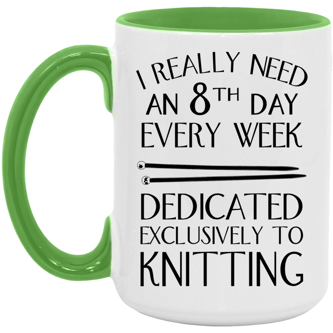 8th Day Knitting Mugs