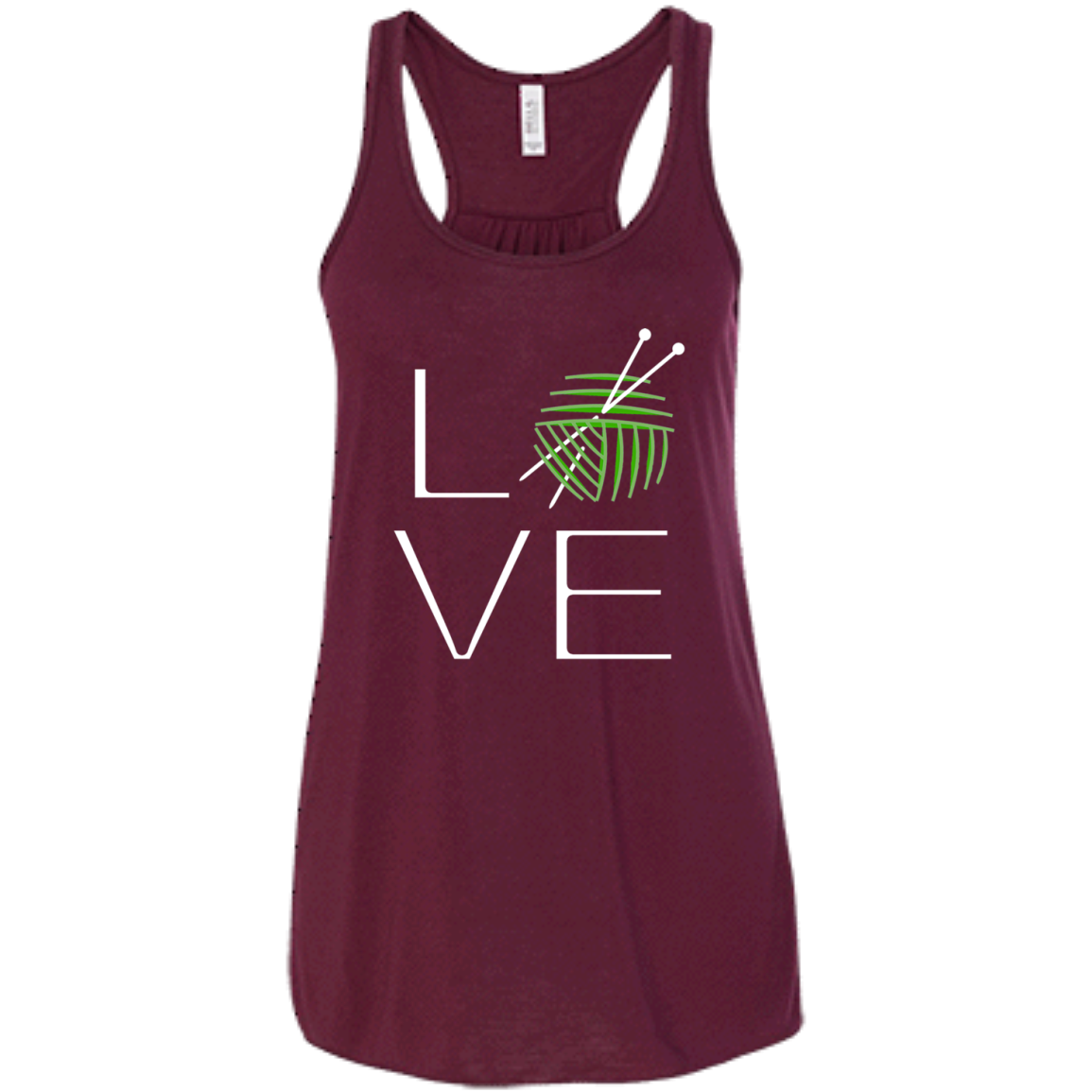 LOVE Knitting Flowy Racerback Tank