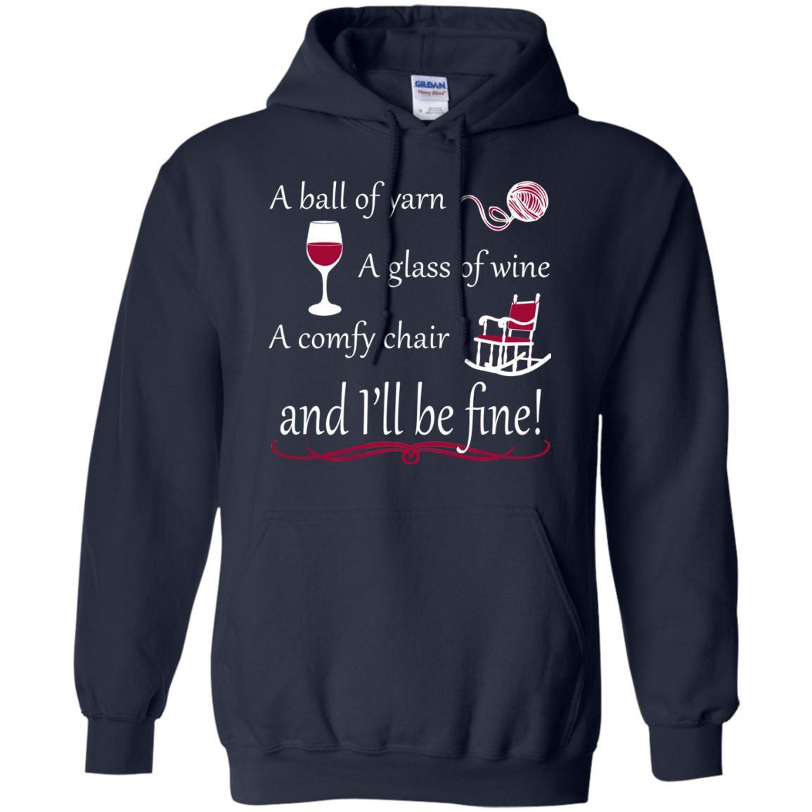 I'll be Fine Pullover Hoodie