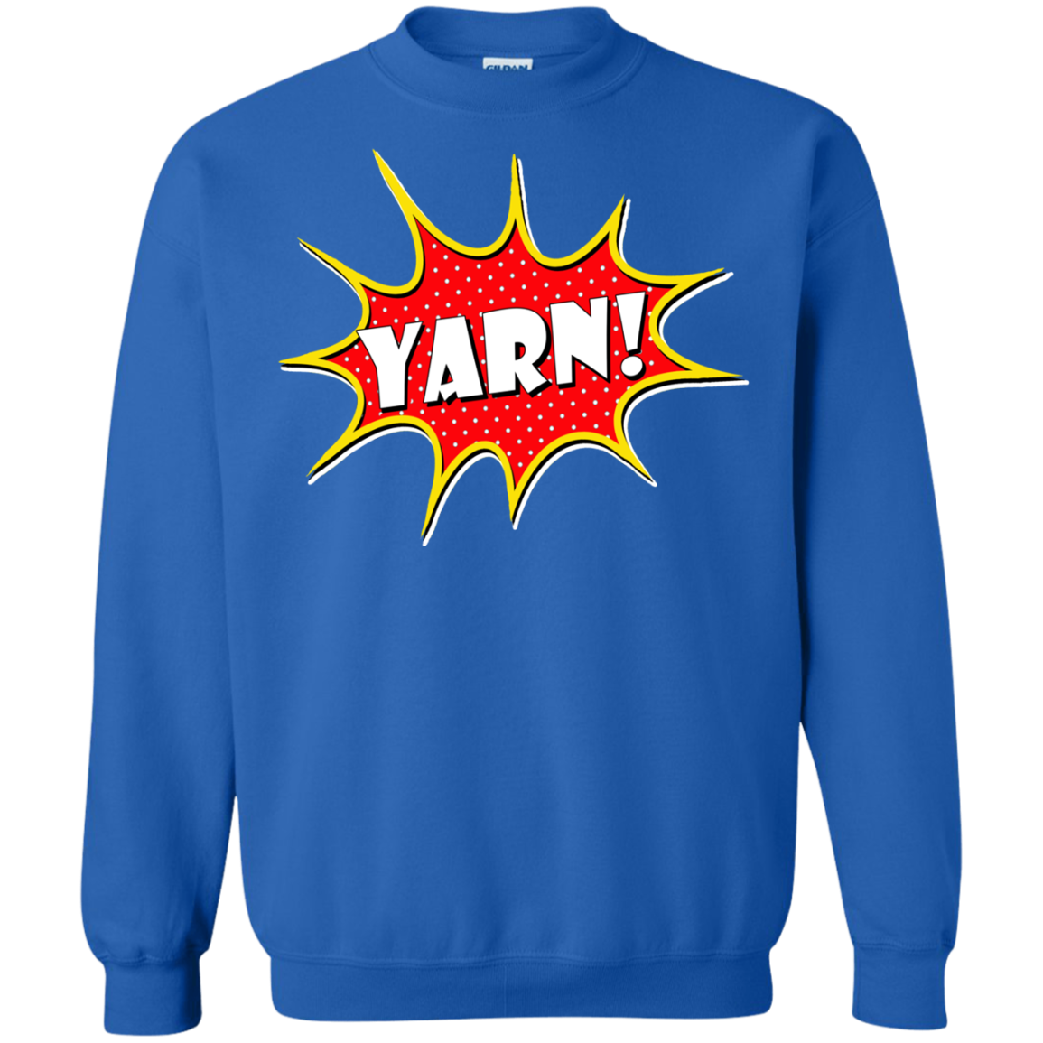 Yarn! Comic Starburst Crewneck Pullover Sweatshirt