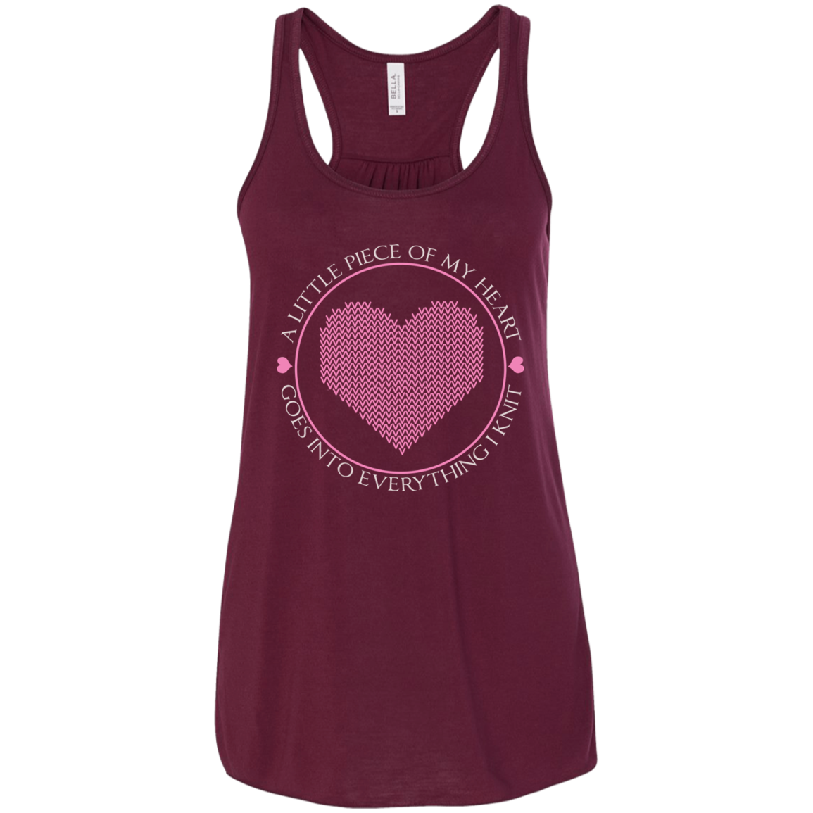 Piece of My Heart (Knit) Flowy Racerback Tank
