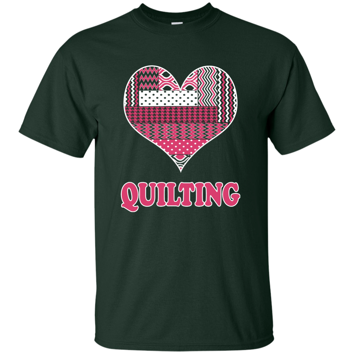Heart Quilting Custom Ultra Cotton T-Shirt - Crafter4Life - 1