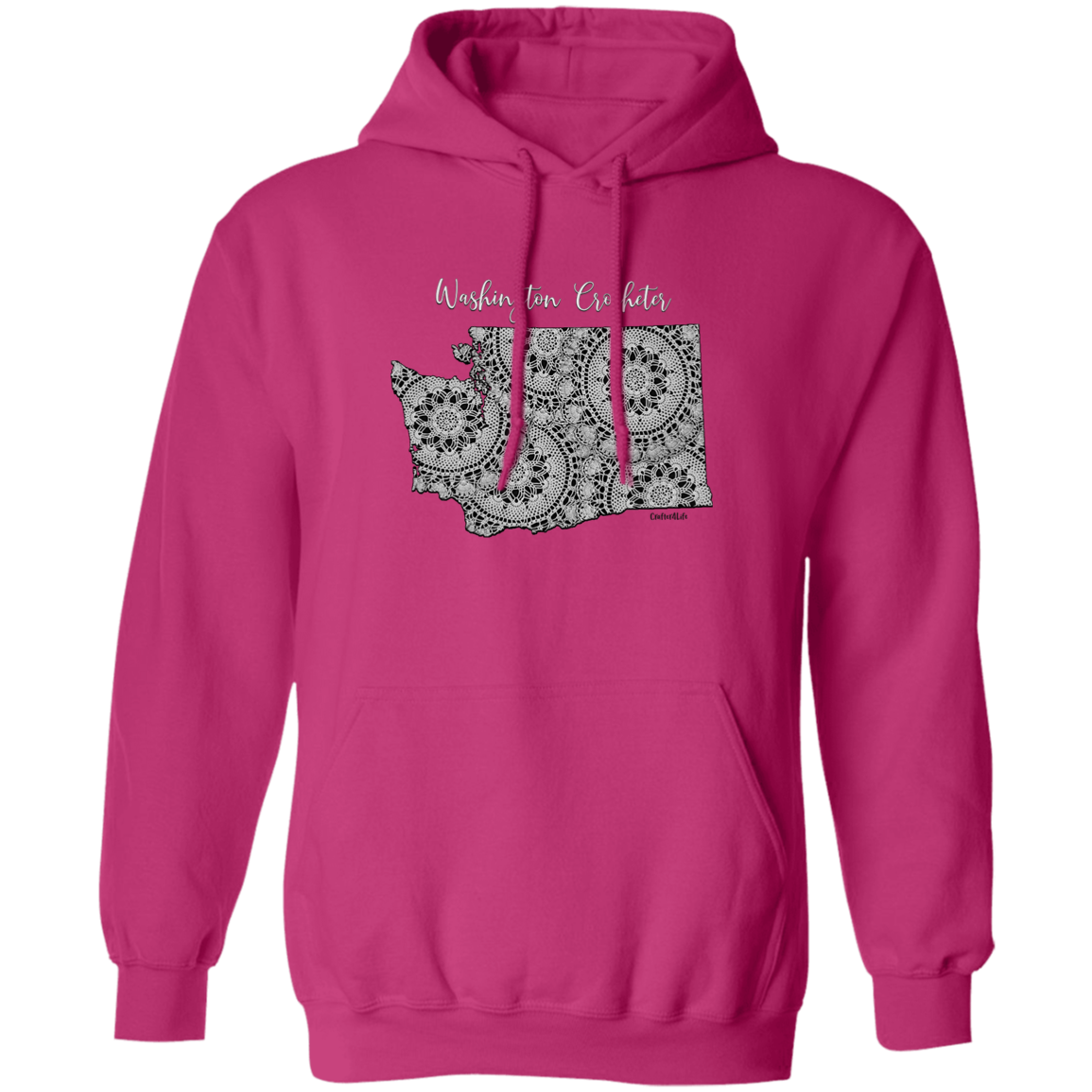 Washington Crocheter Pullover Hoodie