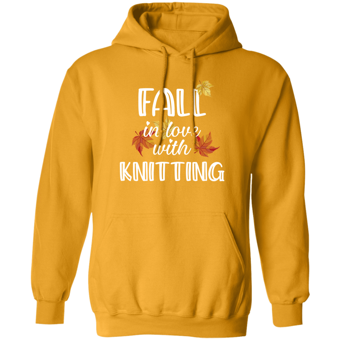 Fall in Love with Knitting Pullover Hoodie