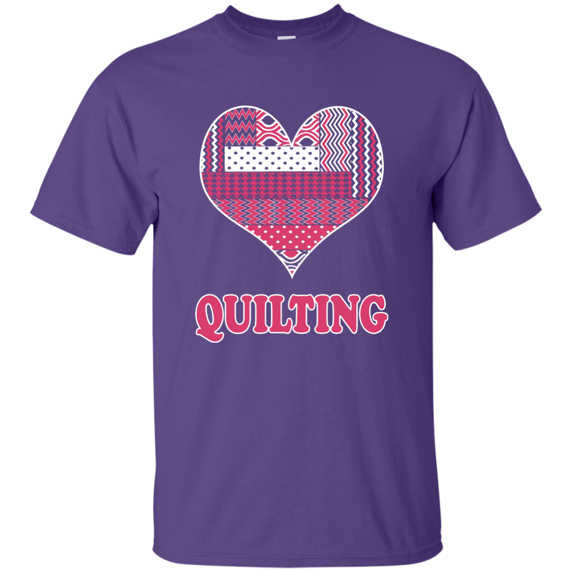 Heart Quilting Custom Ultra Cotton T-Shirt - Crafter4Life - 8