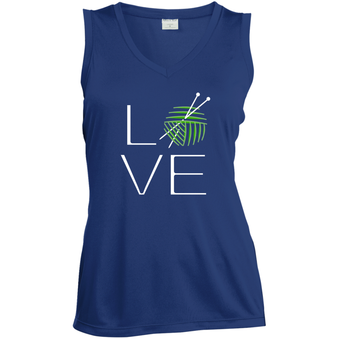 LOVE Knitting Ladies Sleeveless Moisture Absorbing V-Neck