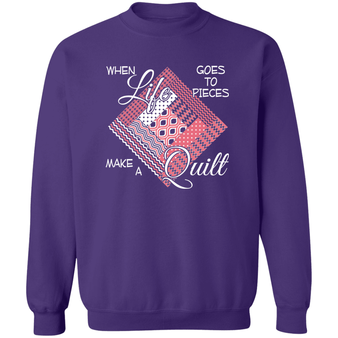 Make a Quilt (pink) Sweatshirt