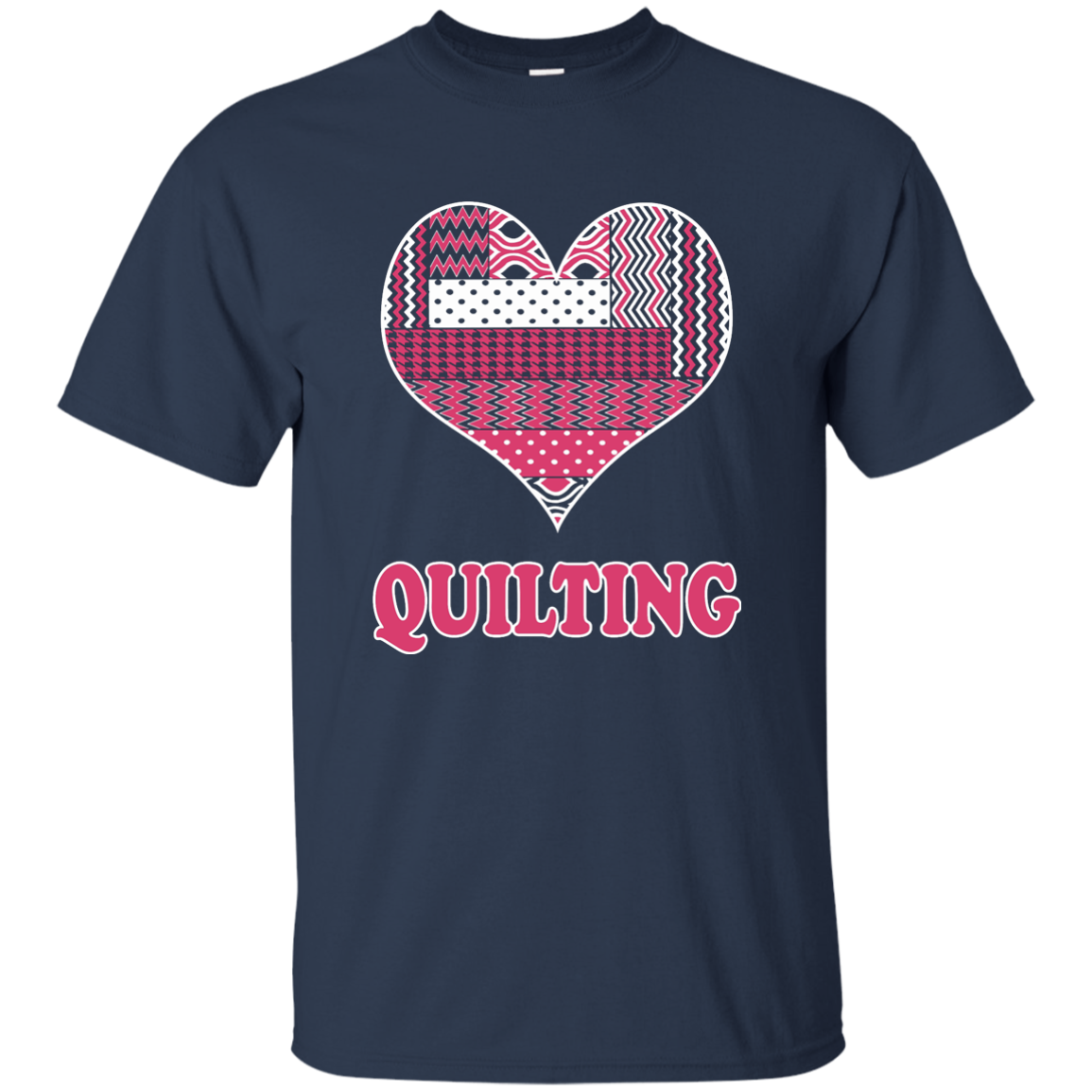 Heart Quilting Custom Ultra Cotton T-Shirt - Crafter4Life - 7