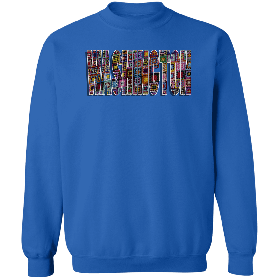 Washington Crochet Crewneck Pullover Sweatshirt
