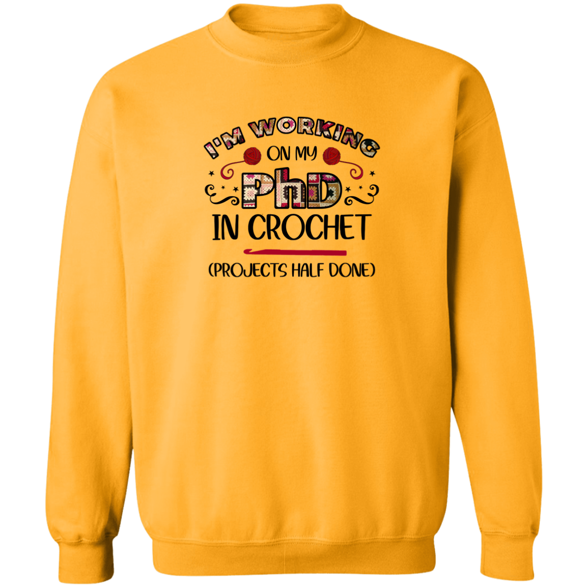 PhD Crochet Sweatshirt