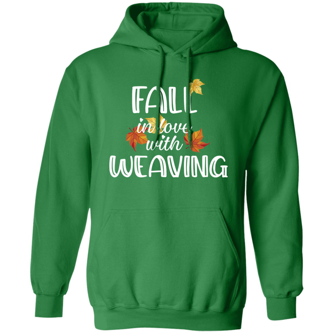 Fall in Love with Weaving Pullover Hoodie