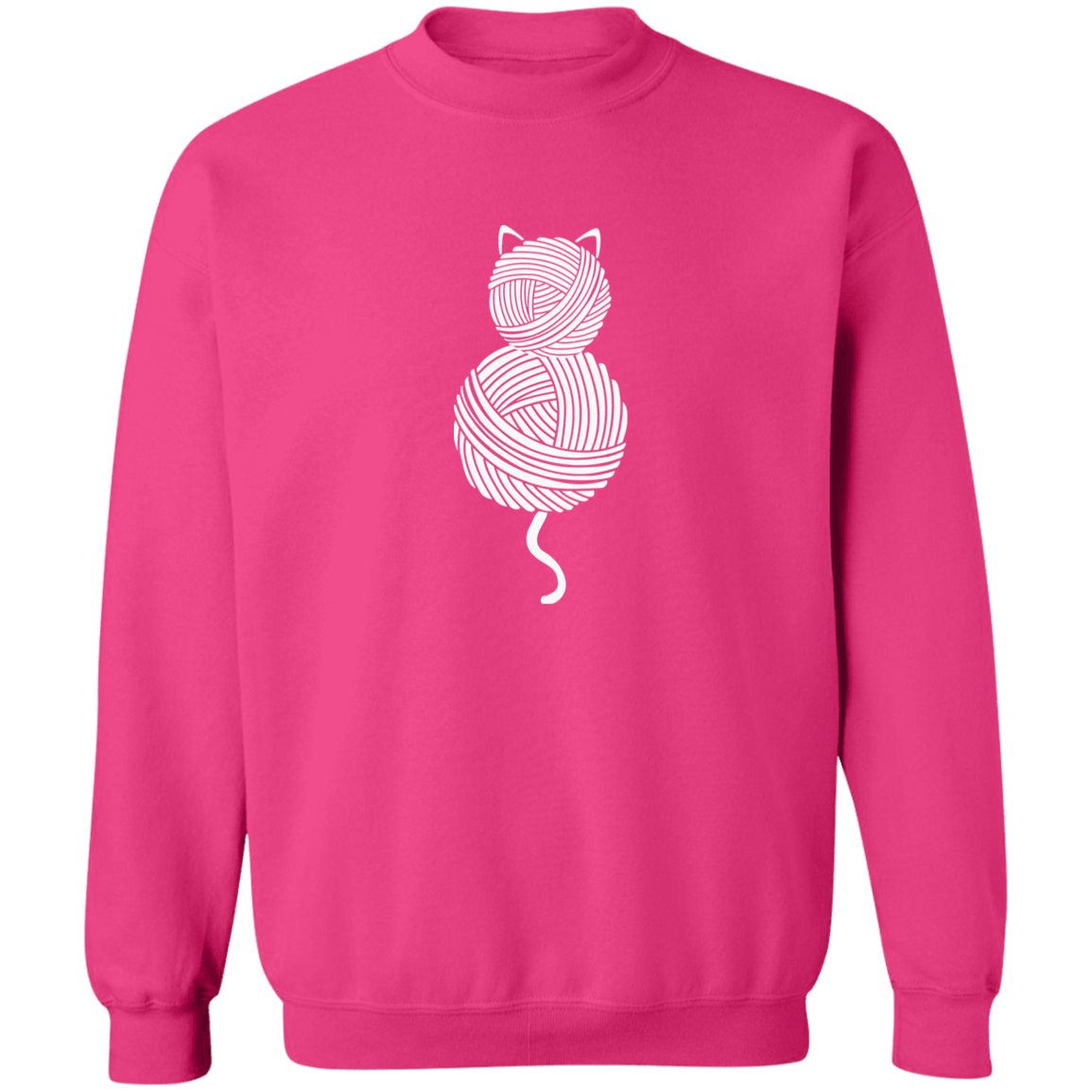 Yarn Kitty Crewneck Pullover Sweatshirt