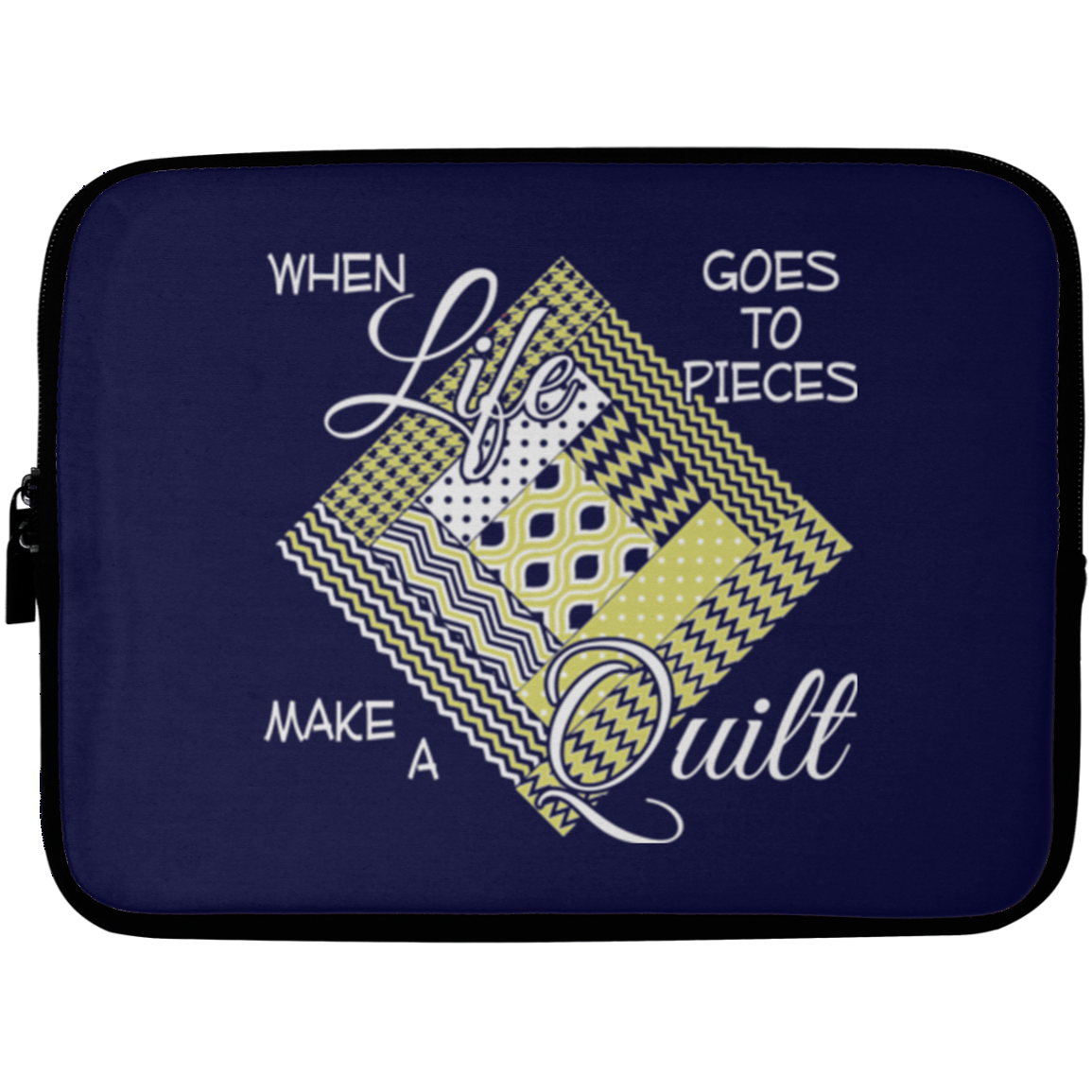 Make a Quilt (yellow) Laptop Sleeves