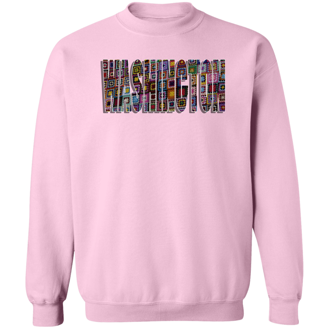 Washington Crochet Crewneck Pullover Sweatshirt