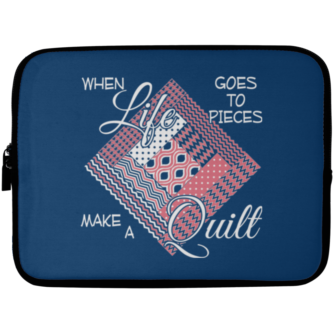 Make a Quilt (pink) Laptop Sleeves
