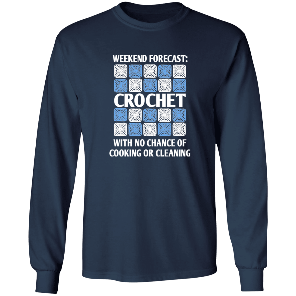 Weekend Forecast Crochet Long Sleeve T-Shirt