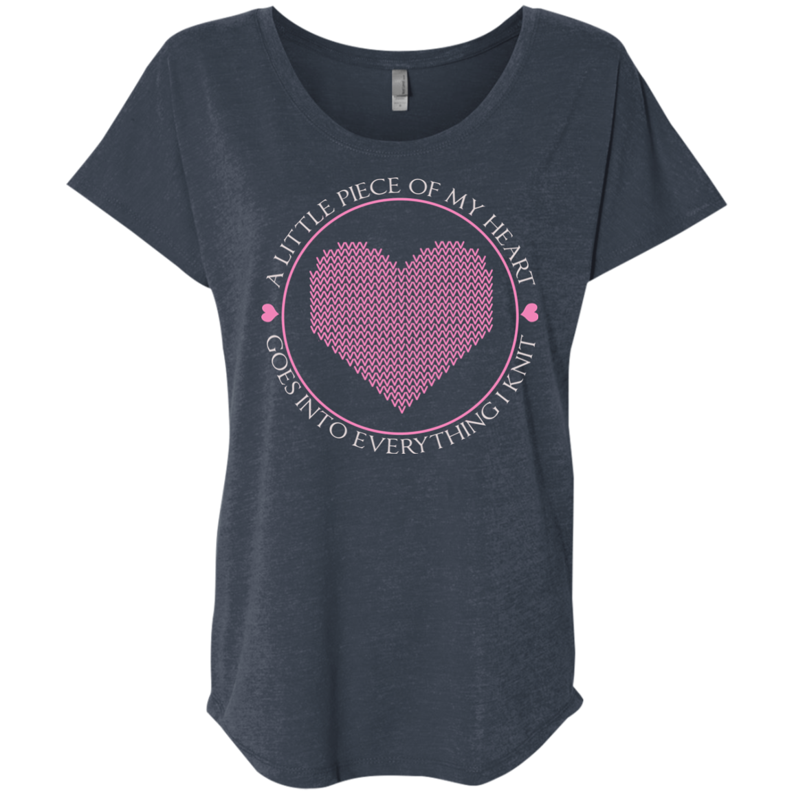 Piece of My Heart (Knit) Ladies Triblend Dolman Sleeve