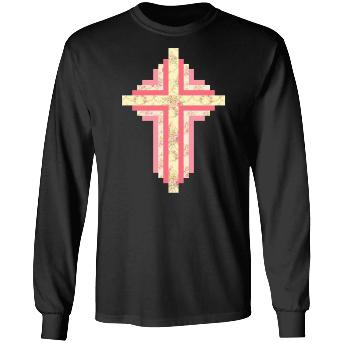 Patchwork Cross LS Ultra Cotton T-Shirt