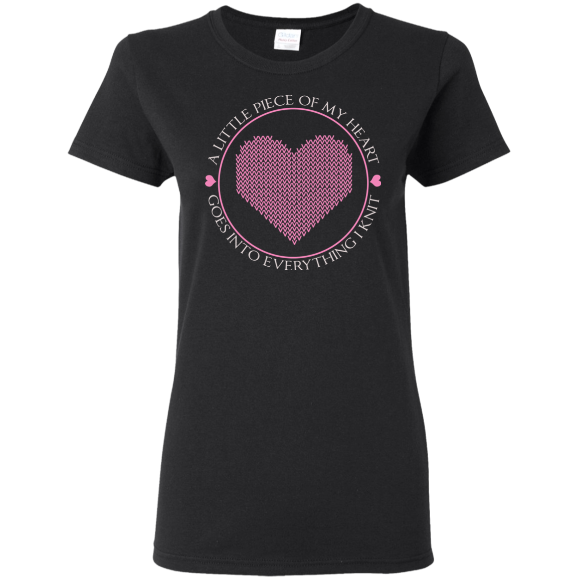 Piece of My Heart (Knit) Ladies Cotton T-Shirt