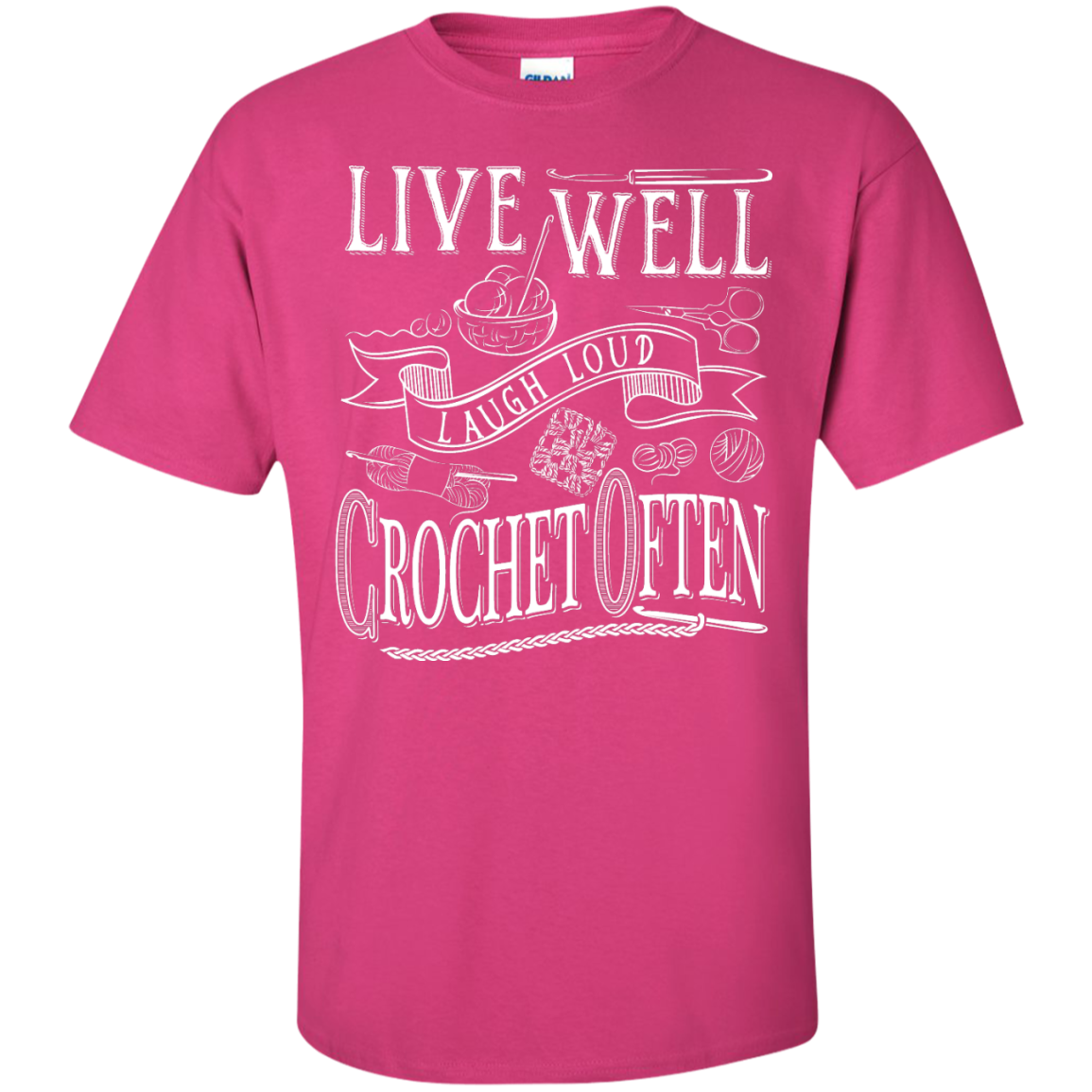 Crochet Often Custom Ultra Cotton T-Shirt - Crafter4Life - 8