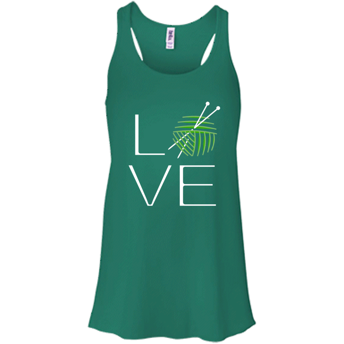 LOVE Knitting Flowy Racerback Tank