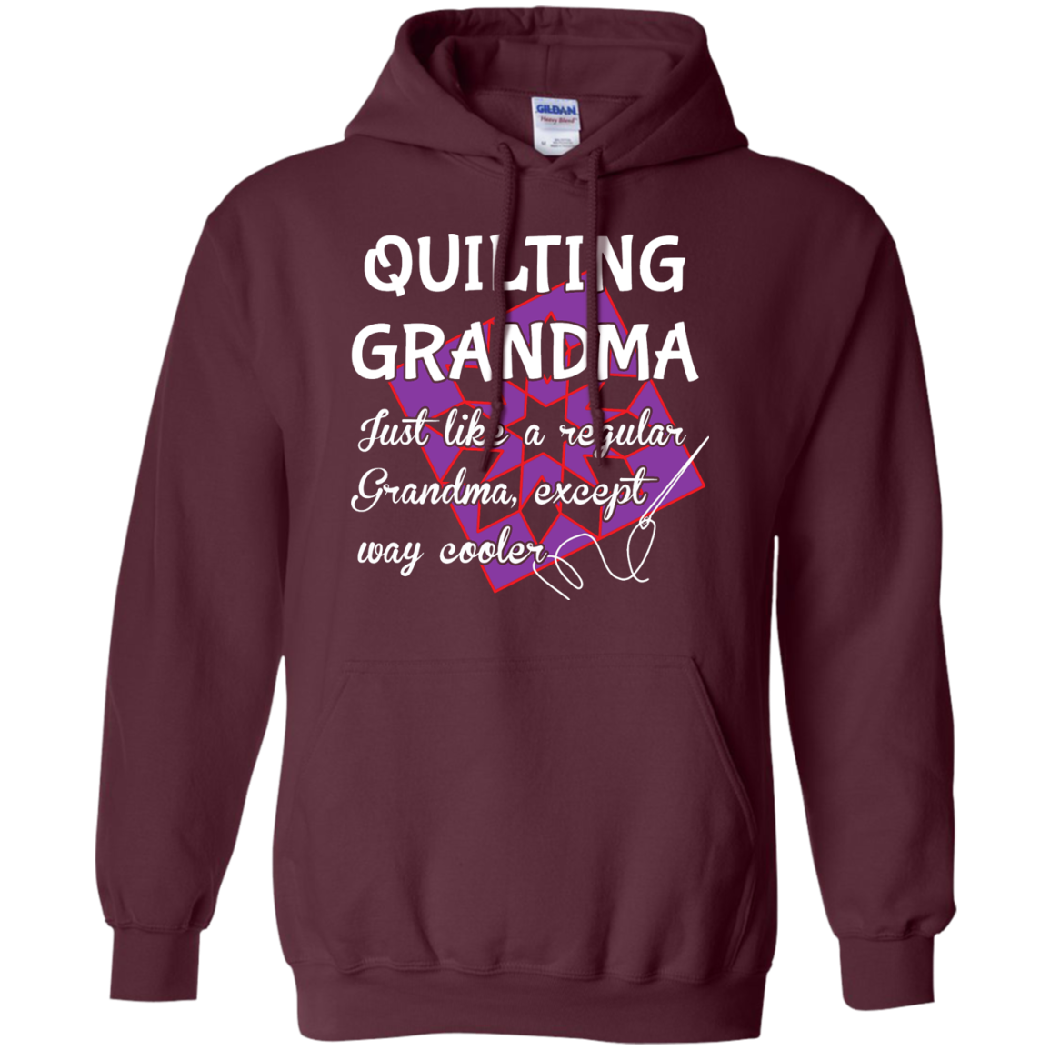 Quilting Grandma Pullover Hoodie