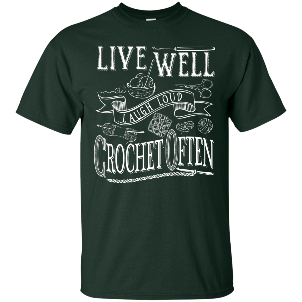 Crochet Often Custom Ultra Cotton T-Shirt - Crafter4Life - 4