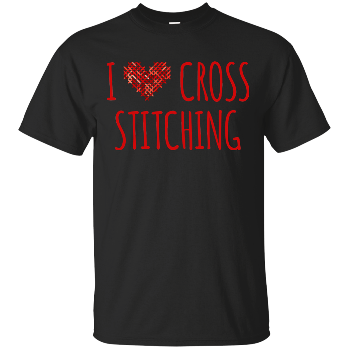 I Heart Cross Stitching Ultra Cotton T-Shirt