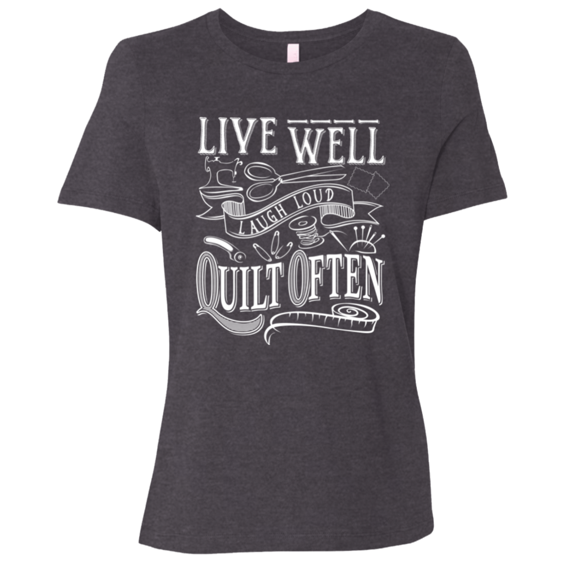 Quilt Often Ladies' Relaxed Jersey Short-Sleeve T-Shirt