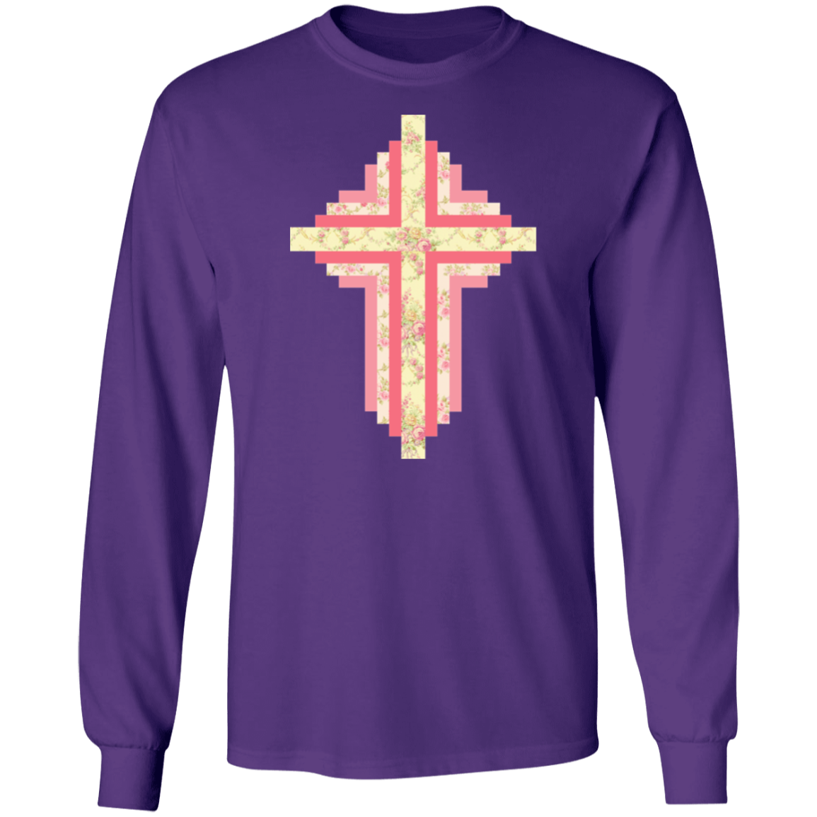 Patchwork Cross LS Ultra Cotton T-Shirt