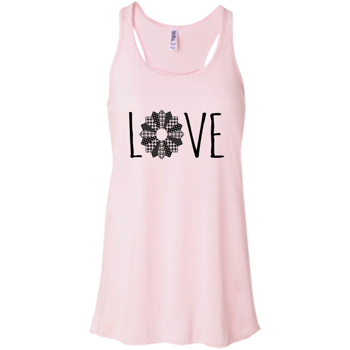 LOVE Quilt Flowy Racerback Tank