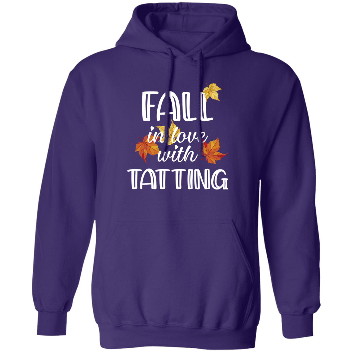 Fall in Love with Tatting Pullover Hoodie