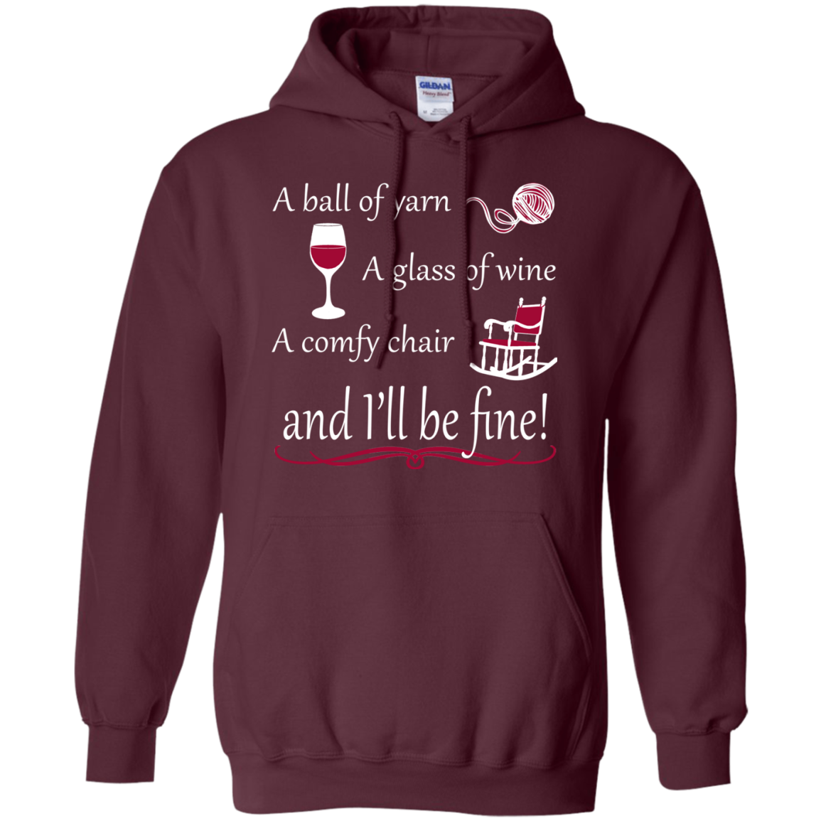I'll be Fine Pullover Hoodie