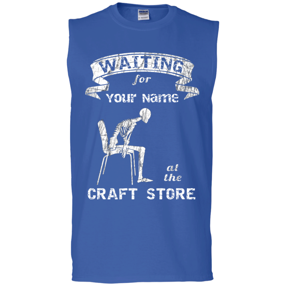 Waiting at the Craft Store - Personalized Unisex T-Shirts