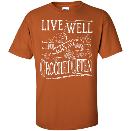 Crochet Often Custom Ultra Cotton T-Shirt - Crafter4Life - 1