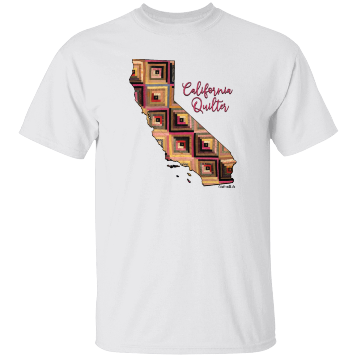 California Quilter T-Shirt, Gift for Quilting Friends and Family