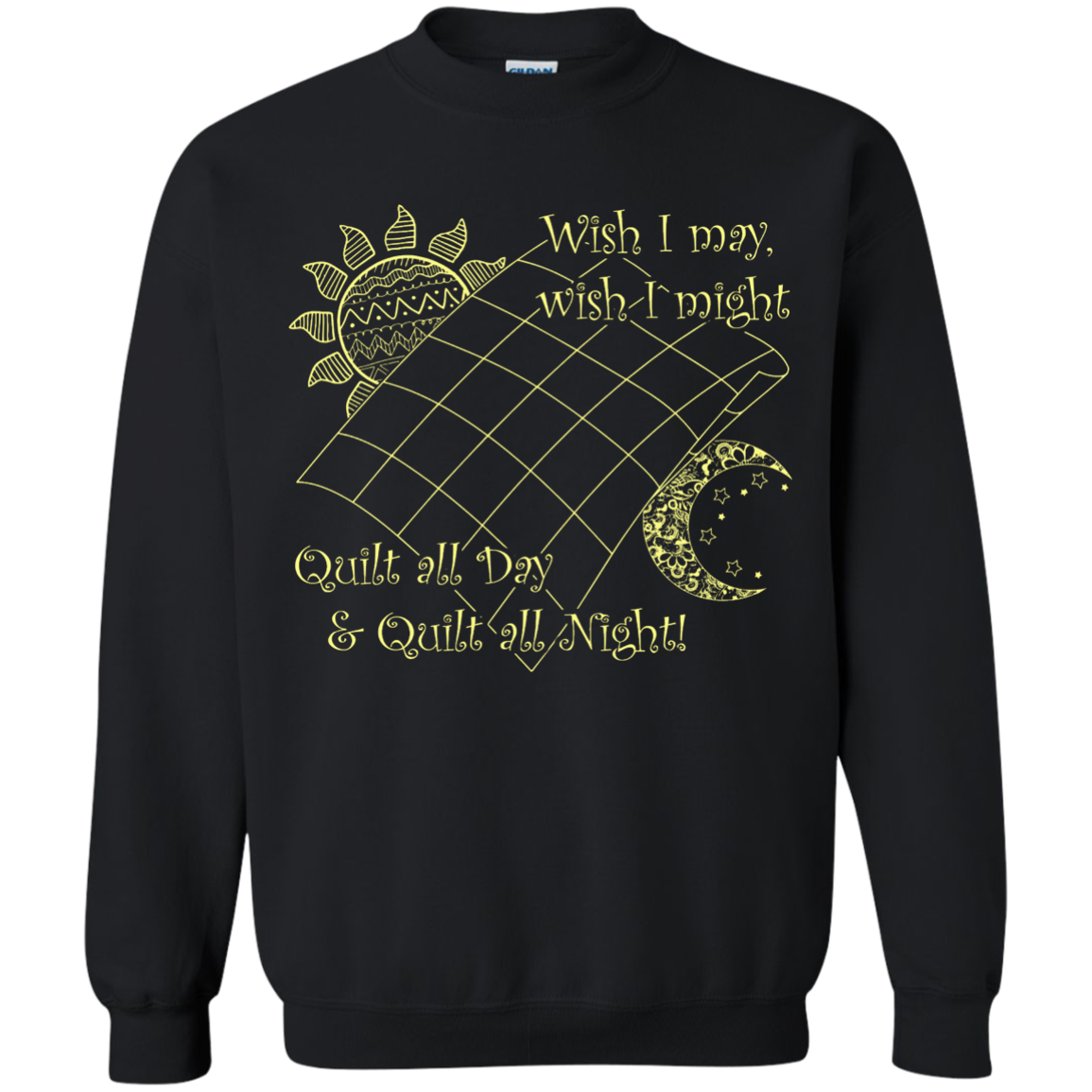 Wish I May Quilt Crewneck Sweatshirts - Crafter4Life - 2