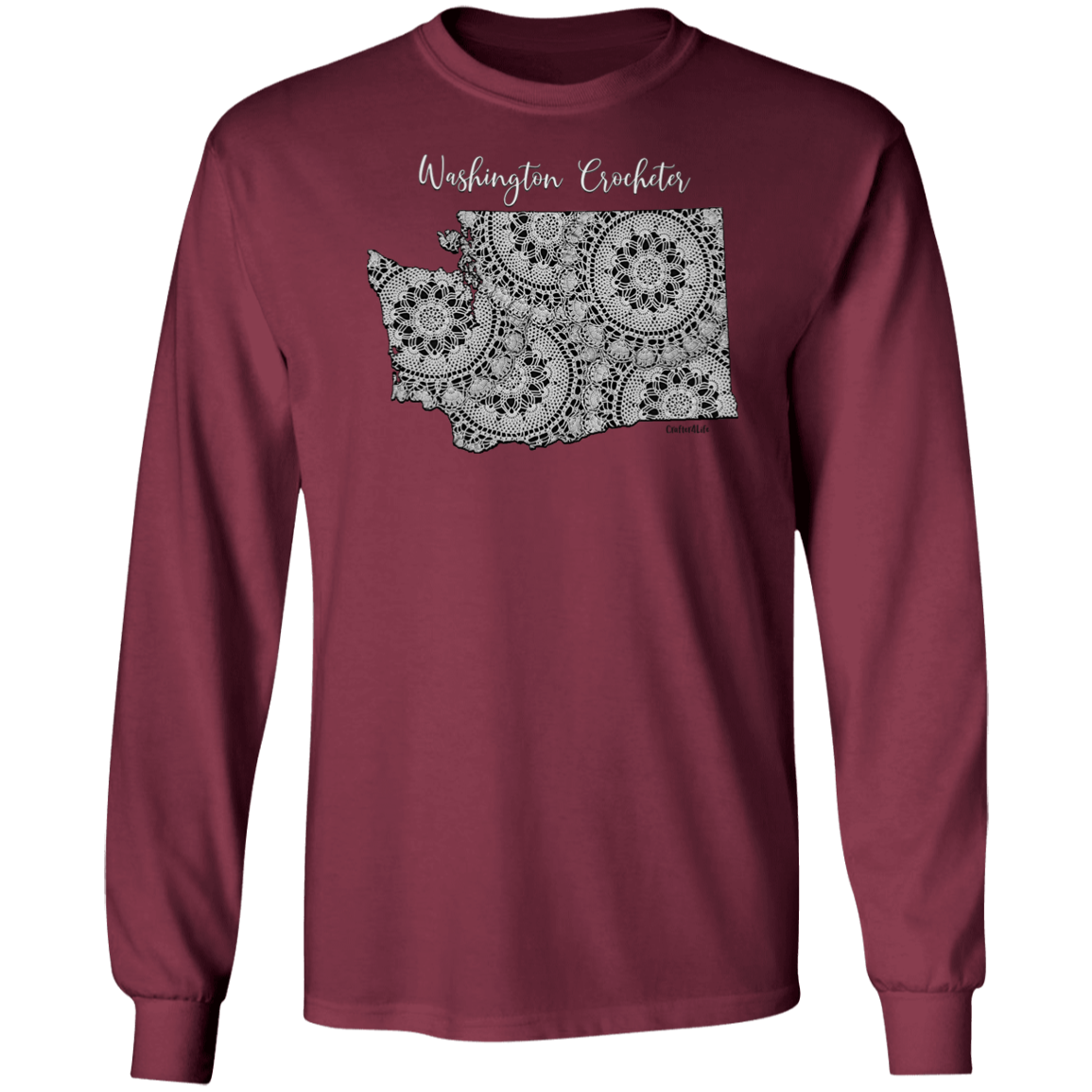 Washington Crocheter LS Ultra Cotton T-Shirt
