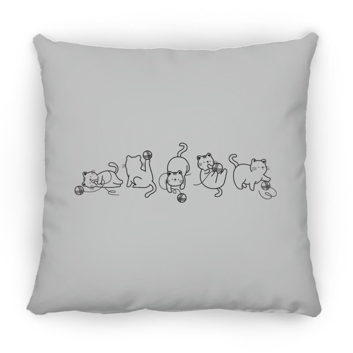Cats & Yarn Pillows