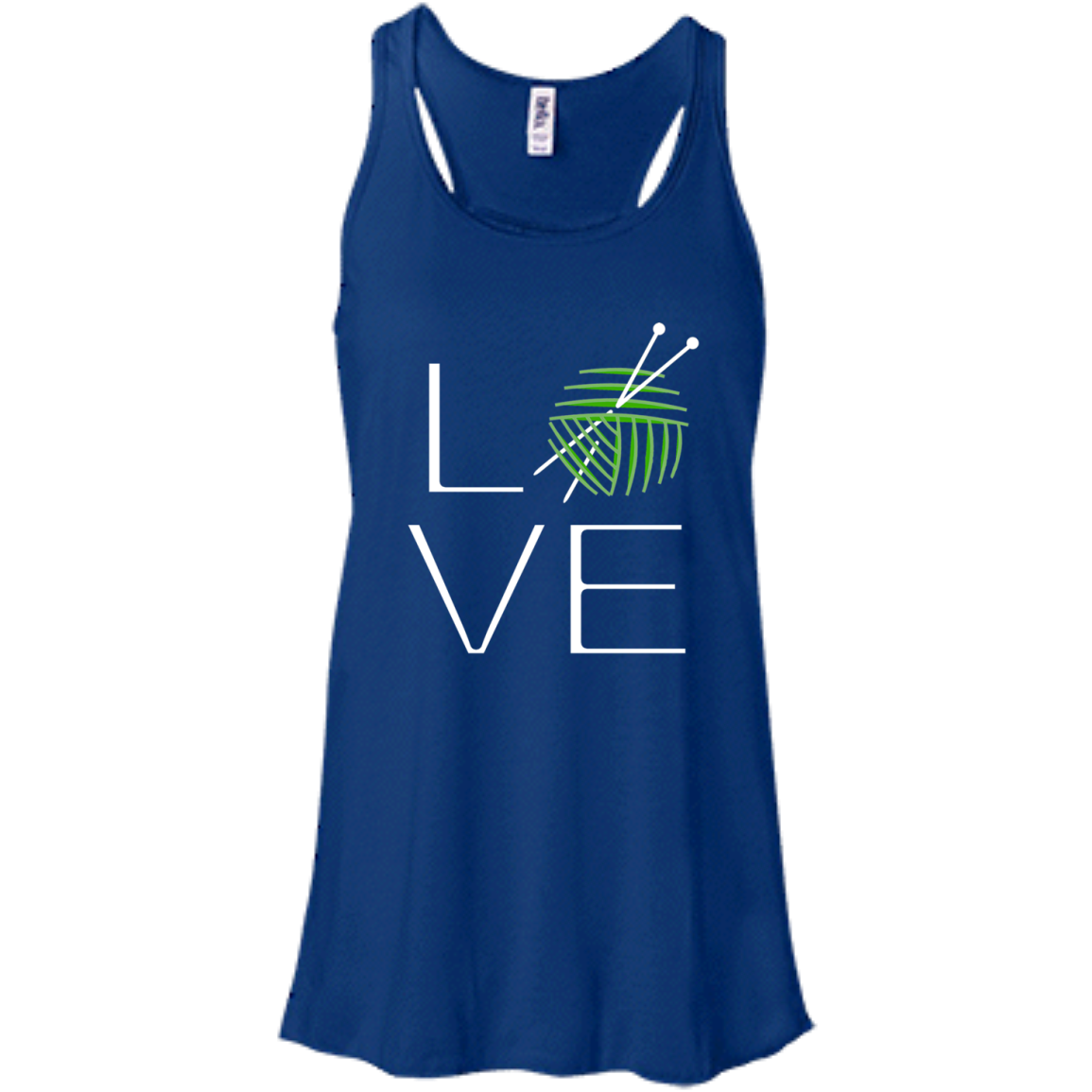 LOVE Knitting Flowy Racerback Tank