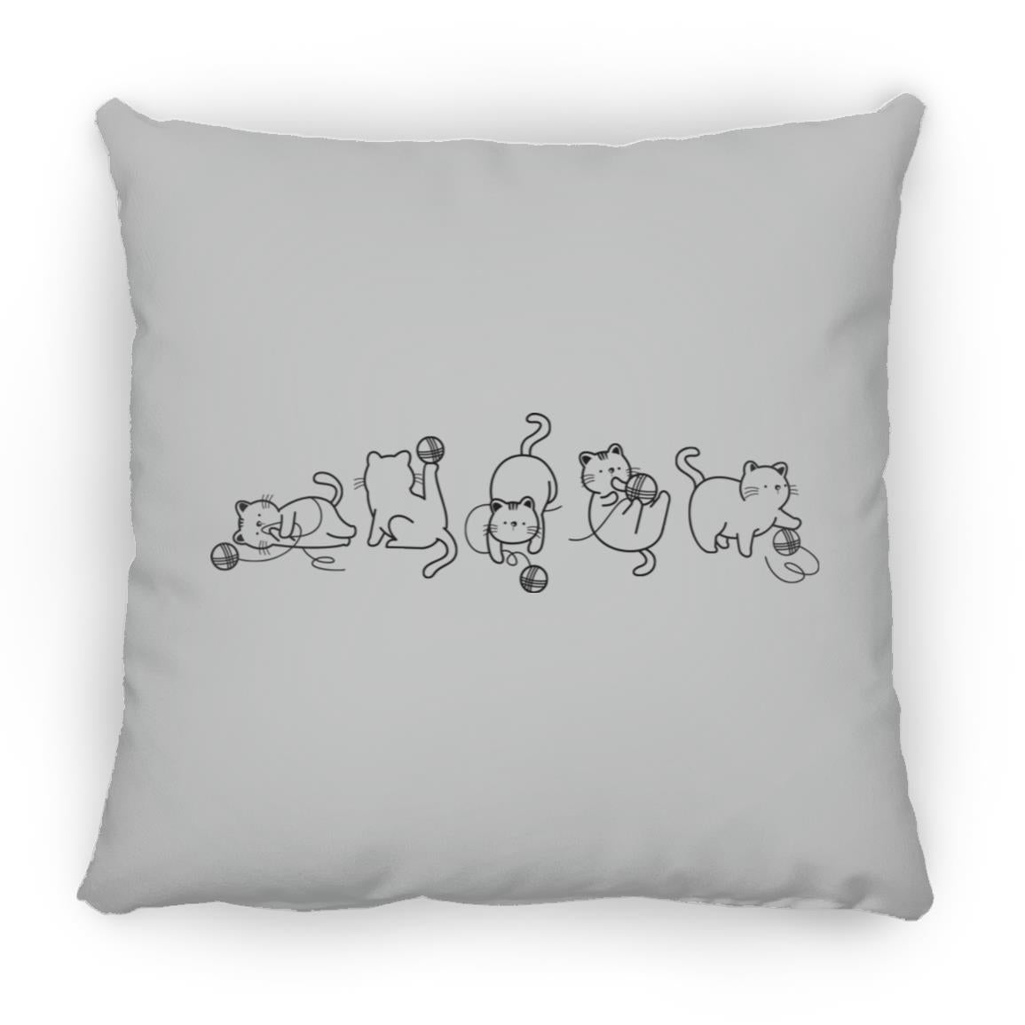 Cats & Yarn Pillows
